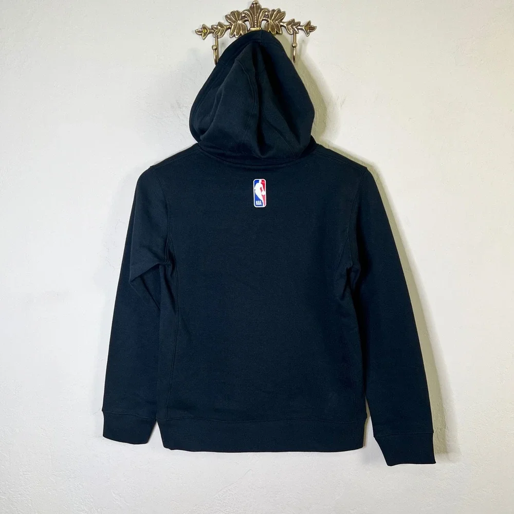 Los Angeles Lakers Kids Size M 10/12 Nike Hoodie Black Yellow New NBA Pullover